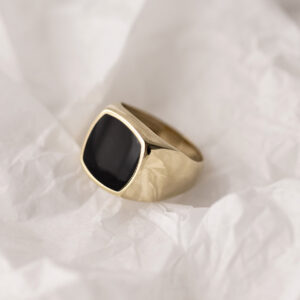 Signet Gold Square Ring