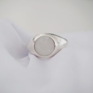 Signet Circle Ring Silver