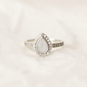 Pear Drop Crystal Ring