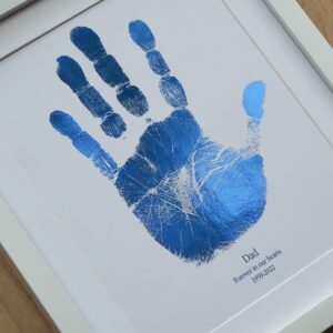 Memorial Handprint Foil Art